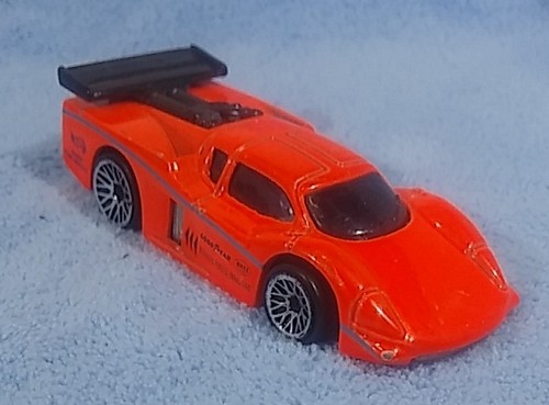 Ruedas Hot Wheels #468 GT Racer Dayglo naranja WSP (3" de largo) MFR: 1995 - Imagen 8 de 11