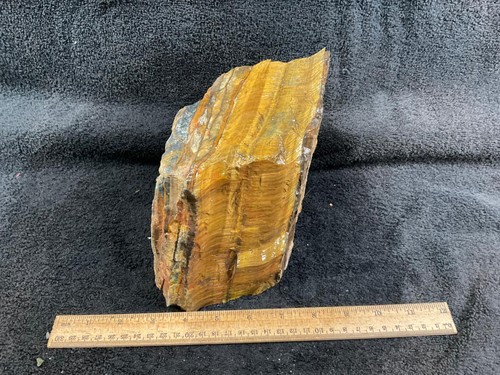 Z~ Thick Blue and Yellow Tiger Eye Rough 8 Lbs - Picture 2 of 4