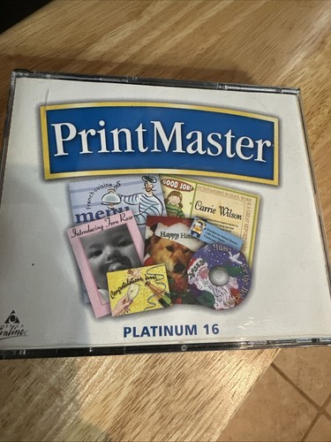 PrintMaster Platinum 16 4-CD Set Broderbund 2004 - Picture 1 of 3