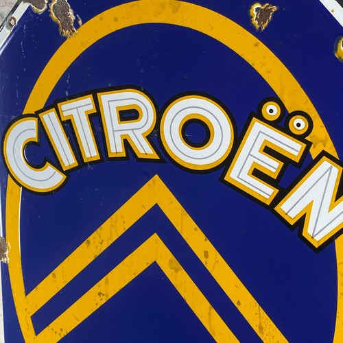 Plaque émaillée CITROËN 23.6x18.1x0.4" (60x46x1cm) Belle décoration murale co... - Picture 14 of 18