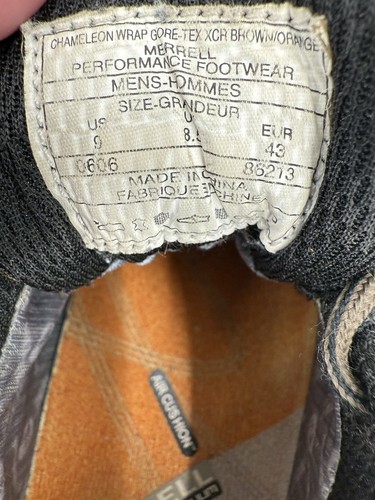 Merrell Men's Chameleon II Continuum XCR Hiking Shoe Goretex Vibram US 9 EU 43 - Picture 7 of 7