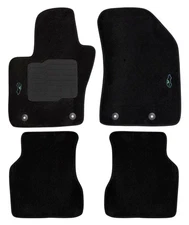 Carpet Floor Mats for 2017 to 2025 Jeep Compass Front and Rear Black New ecoMats