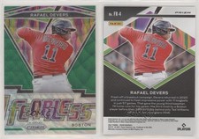 2021 Panini Prizm Fearless Green Wave Prizm Rafael Devers #FR-4