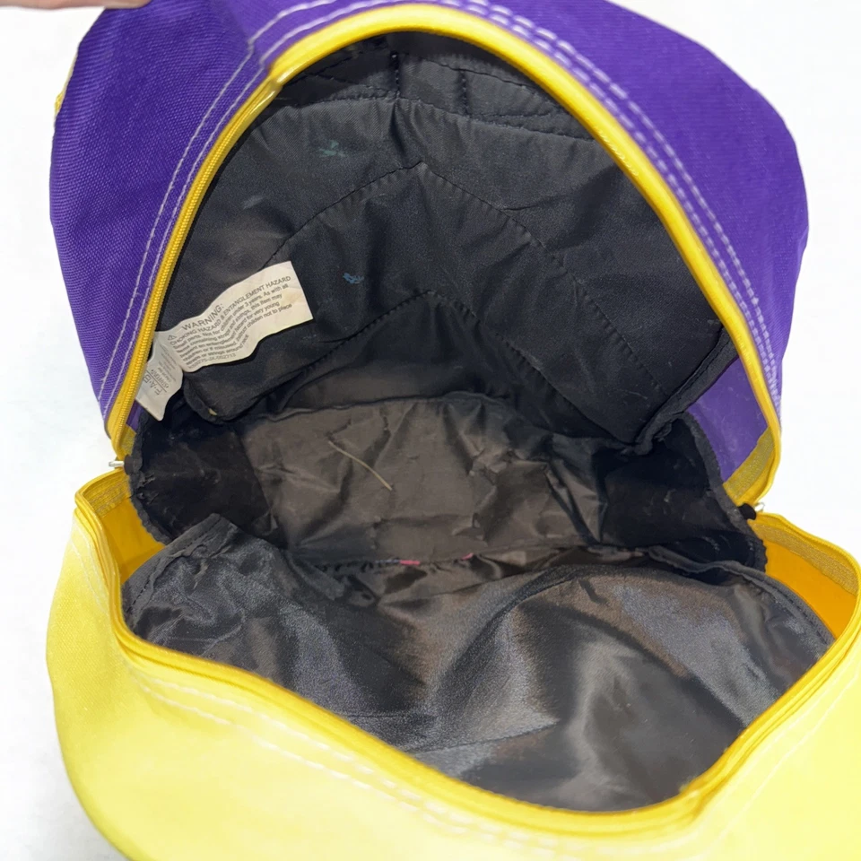 Mochila Kobe Bryant 24 NBA Legend amarilla púrpura diseño raro bolsa de libros escolares Foto 4 de 4