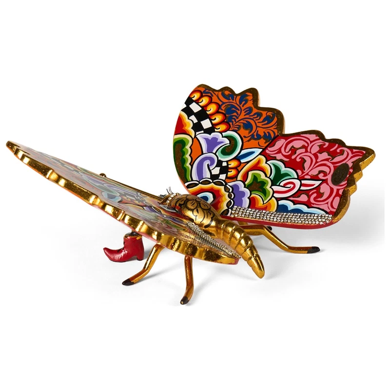 FARFALLA Statua Scultura Tom's Drag 4596 Cio-Cio Madame Butterfly 22 cm Pop Art, fotografia 7 di 9