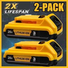 2Pack For DEWALT DCB207 20V 20Volt Max Lithium-Ion Compact Battery DCB203 DCB201