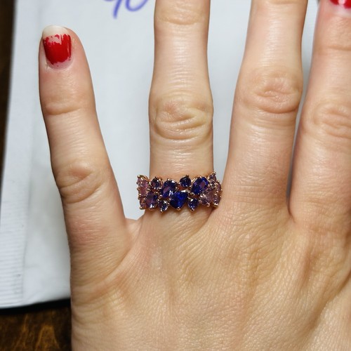 Neu im Karton Bomb Party Größe 8 RBP7777 Whimsical Dreams Amethyst CZ Ring RBP Roségold Pl - Bild 12 von 13