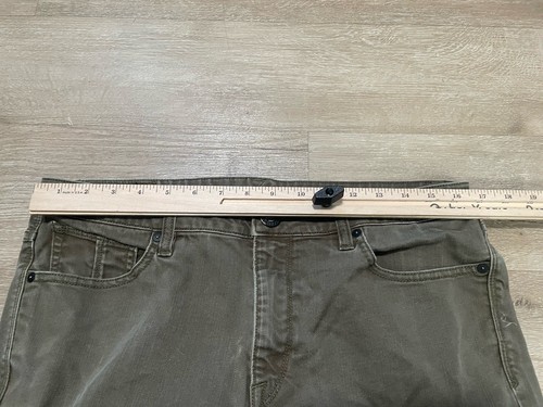 Volcom Jeans Men Sz 34 Green Vorta Slim Straight Denim Casual Stretch Street - Picture 5 of 8
