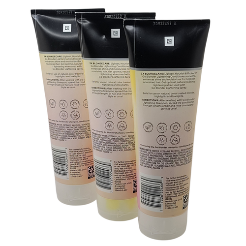 3 Pack John Frieda Go Blonder Lightening Conditioner w/Citrus 8.3 oz - Picture 5 of 7