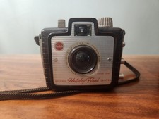 1950s Vintage Kodak Brownie Holiday Flash Camera with strap FREE SHIPPING
