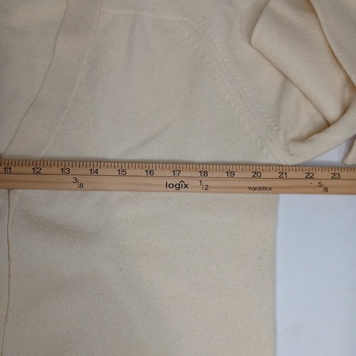 PRINGLE of SCOTLAND Vintage Lambswool Ivory Cardigan Pullover Gr. 42 Grannycore  - Bild 7 von 8