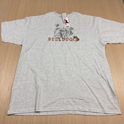 Vintage 90s Bulldog Embroidered Dog T Shirt 2XL Anvil men's | eBay