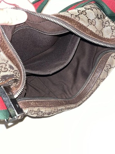 Gucci GG Canvas Sherry Line Shoulder Bag Beige/Brown Used - Picture 10 of 12