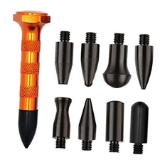 GS DIY Paintless Dent Repair Kit Metal Tap Down Pen with 9 Heads Tips Dent 