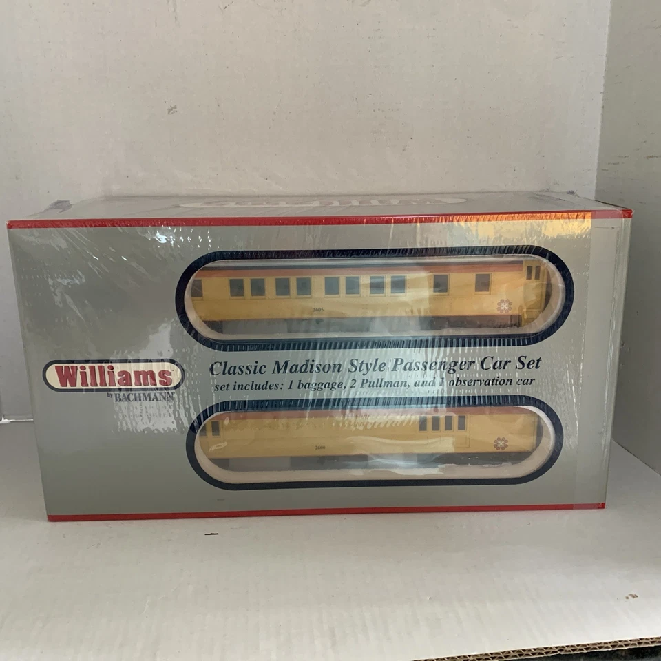 Williams 43453 C&O Chessie Sys O Gauge 3 Rail 60' Madison Passenger 4-Car Set - Image 2 of 4