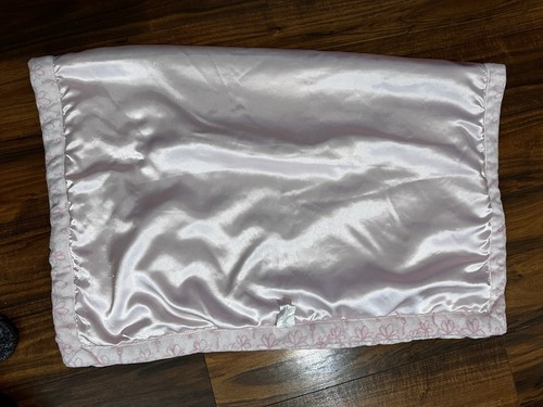 Disney Baby Cinderella Castle Pink Plush Satin Embroidered Crib Blanket READ - Picture 5 of 24