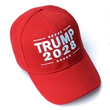 Trump 2028 Embroidered Flexfit Fitted Hat MAGA America Election