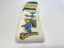 Vintage NOS 70s Striped Superman DC Comics Inc 1977 tube socks Rare New