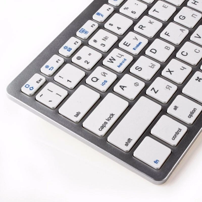 Russische Tastatur Bluetooth Wireless Keyboard für Win8 XP IOS Android U5Q3 - Bild 4 von 4
