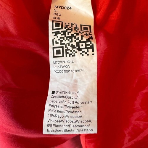 Ebifin Herren rot Kerb Revers zweireihig lang Trenchcoat Freizeit Peacoat XL - Bild 10 von 11