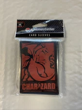 (C4725) 2017 Charizard Pokémon Center US Exclusive Card Sleeves Sealed 65 Ct