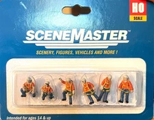 Walthers SceneMaster HO #6201 Trackside Workers - Transload Facility -- 6 People