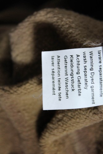 Jijil Mens Pullover Crew Neck Ombre Paisley Sweatshirt White Brown Cotton XL - Picture 5 of 6