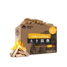 Double Tree Fire Starter Sticks - 100% Natural Cedar Wood Kindling, Quick & E...