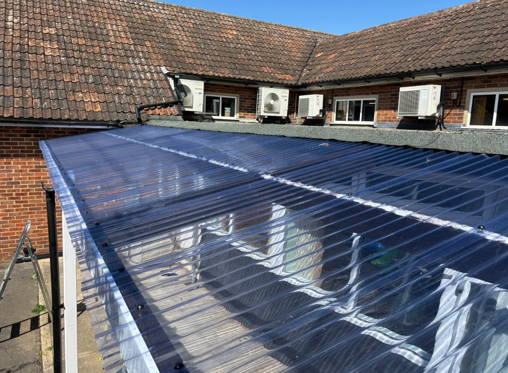 PVCu Clear Corrugated Plastic Sheets  - 660mm x 1.8/2.4/3.0m - All sizes
