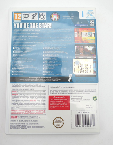 LET'S SING 2014 - Juego Nintendo Wii / EMBALAJE ORIGINAL + Instrucciones / Buen Estado - Imagen 2 de 4