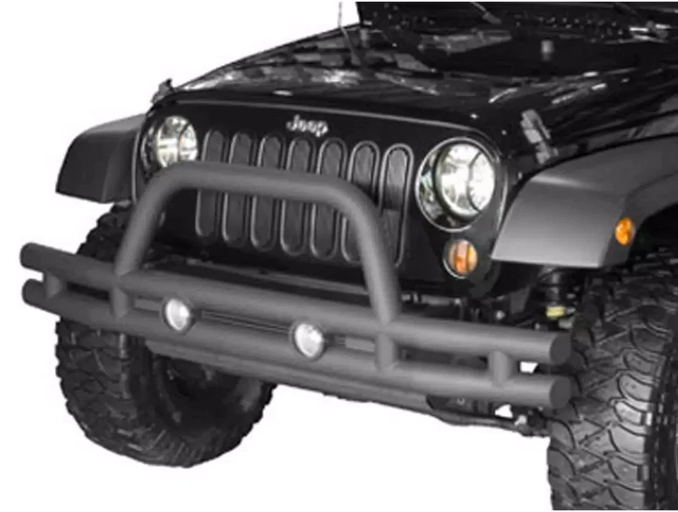 PARAGOLPES FRT 11560 3" DOBLE TUBO CON ARO Jeep CJ/YJ/TJ 76-06 de Rugged Ridge Foto 3 de 4