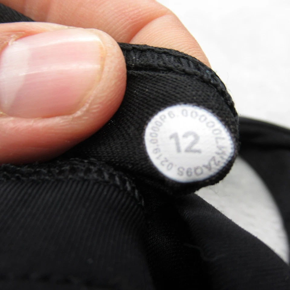 Lululemon Sport Bra Women 12 Black Lace Free To Be Moved Strappy Back Padded - Image 4 of 4
