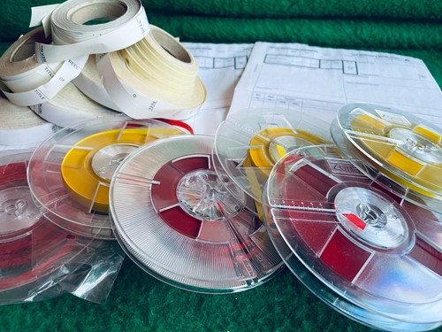 MIXED LOT OF REEL TO REEL LEADER TAPE, BOX LABELS & BBC RECORDING REPORT FORMS - Bild 2 von 3