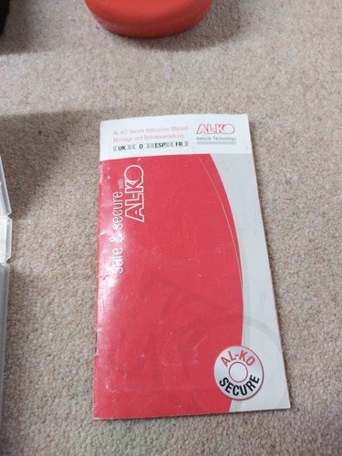 ALKO / AL-KO SECURE No. 1, Caravan Wheel Lock with Lock, 2 Keys, & Bag - Picture 3 of 8