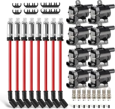 UF262 Ignition Coils Pack & Double Iridium Spark Plugs & 10.2MM Spark Plug Wires