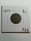 1877 Indian Head Cent AG/G Key Date
