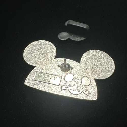 Disney 2008 Mickey Mouse Ohren Hut Silber Schmuck Mouseketeer Pin - Bild 4 von 4