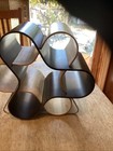 Mint Wine Knot Birch and Walnut 7 Bottle Modern Wine Rack