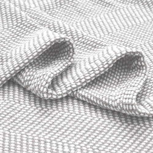 Coperta cotone ciniglia Maya morbida resistente design a spina di pesce lavabile in lavatrice US - Foto 35 di 46