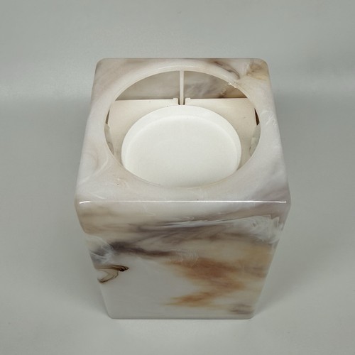 Vintage Dixie Cup Dispenser Faux Marble Bathroom Countertop Pop Up Plastic - Picture 2 of 9