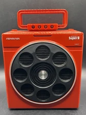 Vintage SounDesign Stereo 4035b Portable Red Super 8 Track Player WORKS!!