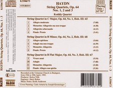KODALY QUARTET HAYDN: STRING QUARTETS, OP. 64, NOS. 1-3 NEW CD