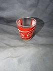 Vintage Coca Cola Shot Glass - Red/White Logo