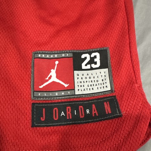 Camiseta deportiva de béisbol roja Air Jordan para niños talla mediana 10-12 botones a presión - Imagen 2 de 12