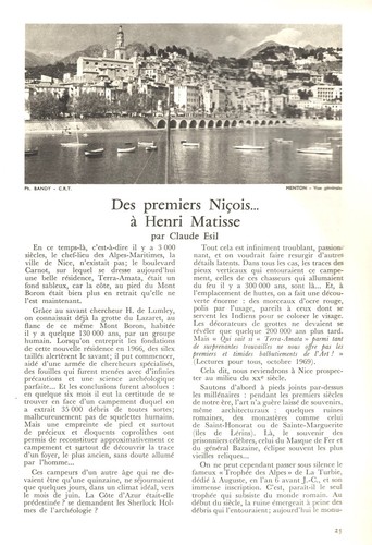 La FRANCE à TABLE N°144 VENCE GILETTE BEUIL SAORGE TENDE Alpes Maritimes 1970 EO - Picture 9 of 24