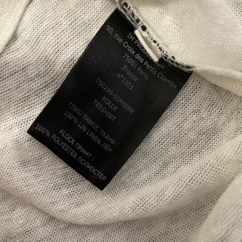 Isabel Marant Etoile Womens Linen Short Sleeve T shirt Off White Size M (1501) - Picture 6 of 11
