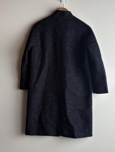 Cappotto donna Lands' End tweed boucle maculato pea NUOVO - Foto 7 di 10