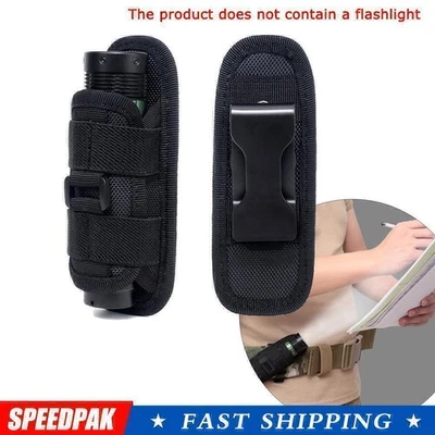 MARKENLOS Nylon Gürteltasche Halter Holster Beutel Schutz Mit Taschenlampe für LED J0X4 ！