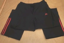 Adidas Track Pants Running Jogging Black Mesh Women's Size M