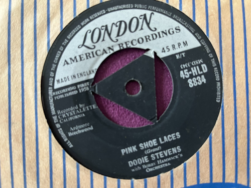 Dodie Stevens - Pink Shoe Laces / Coming Of Age - HLD 8834 - 1958 - Ex
